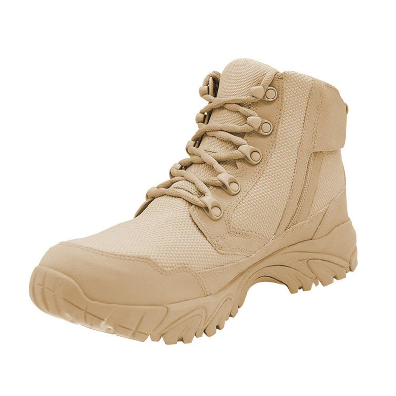 ALTAI® 6" Tan Waterproof Hiking Boots with Zipper - Altai Gear Singapore
