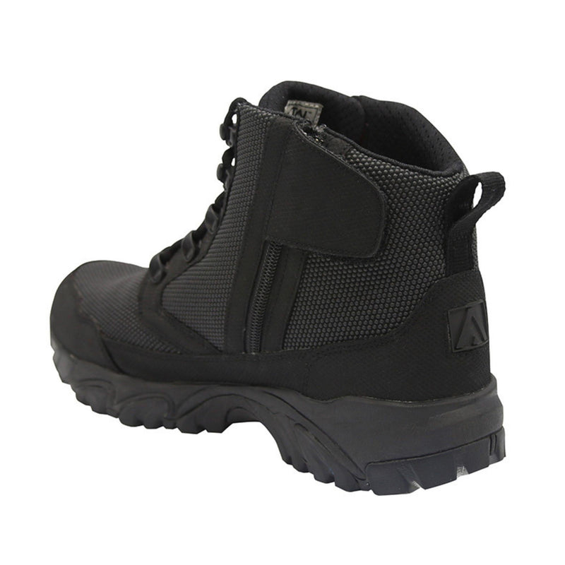 ALTAI® 6" Black Waterproof Hiking Boots with Zipper - Altai Gear Singapore