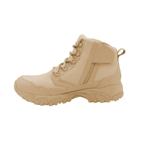 ALTAI® 6" Tan Waterproof Hiking Boots with Zipper - Altai Gear Singapore