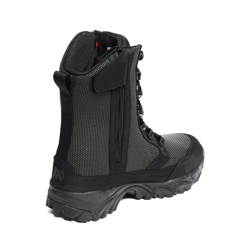 ALTAI® 8" Black Waterproof Motorcycling Boots with Zipper - Altai Gear Singapore
